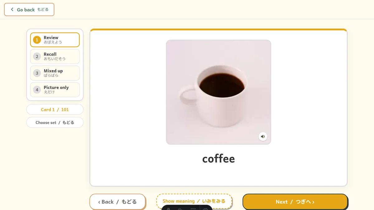 Vocab Review Challenge screenshot