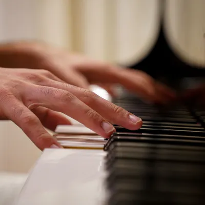 playing the piano