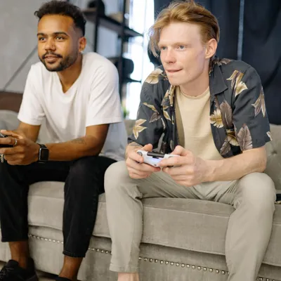 playing video games