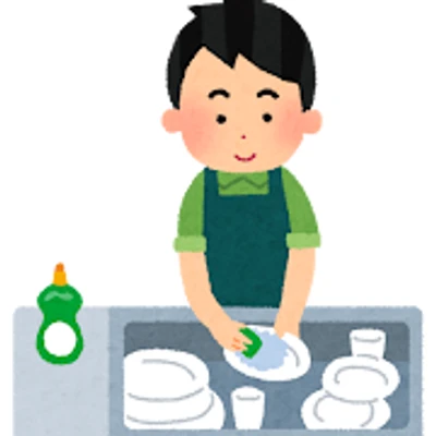 wash the dishes